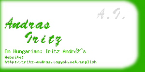 andras iritz business card